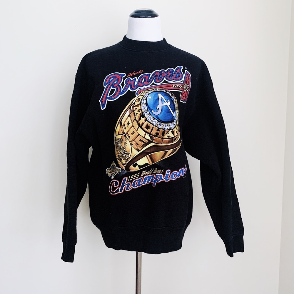 Vintage Atlanta Braves 1995 World Series Champions Sweatshirt